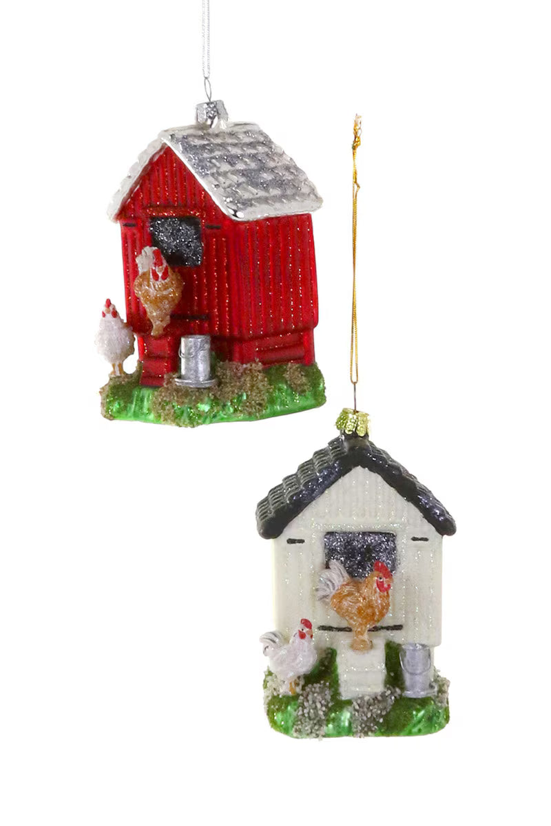 Cody Foster Holiday Chicken Coop Ornaments