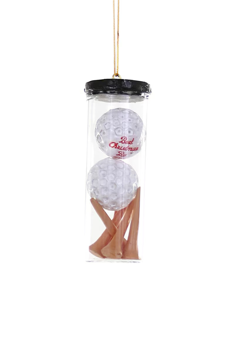 Cody Foster Holiday Golf Balls And Tees Ornament
