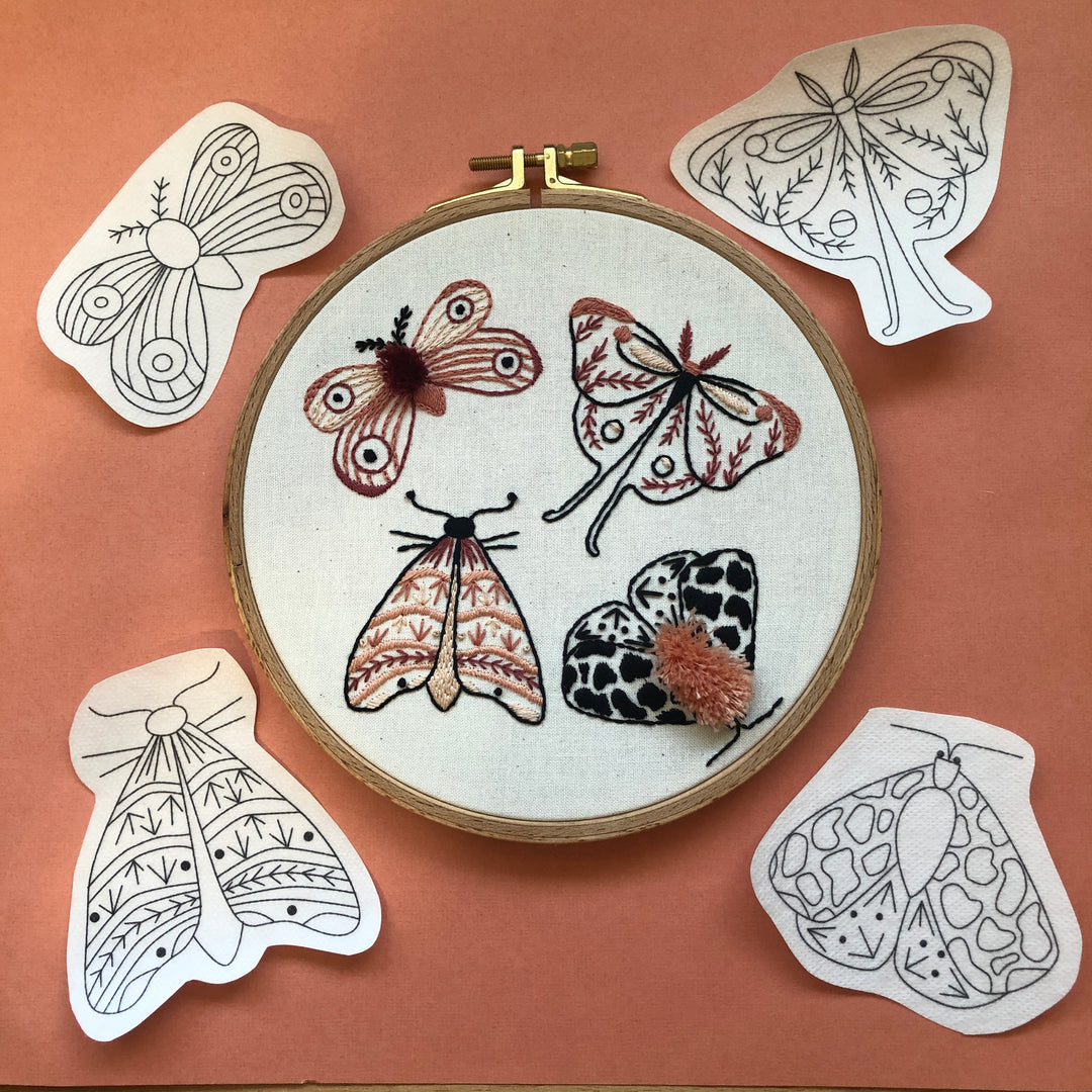 Fluffy Moth Embroidery Workshop - Wednesday, 9/25/24