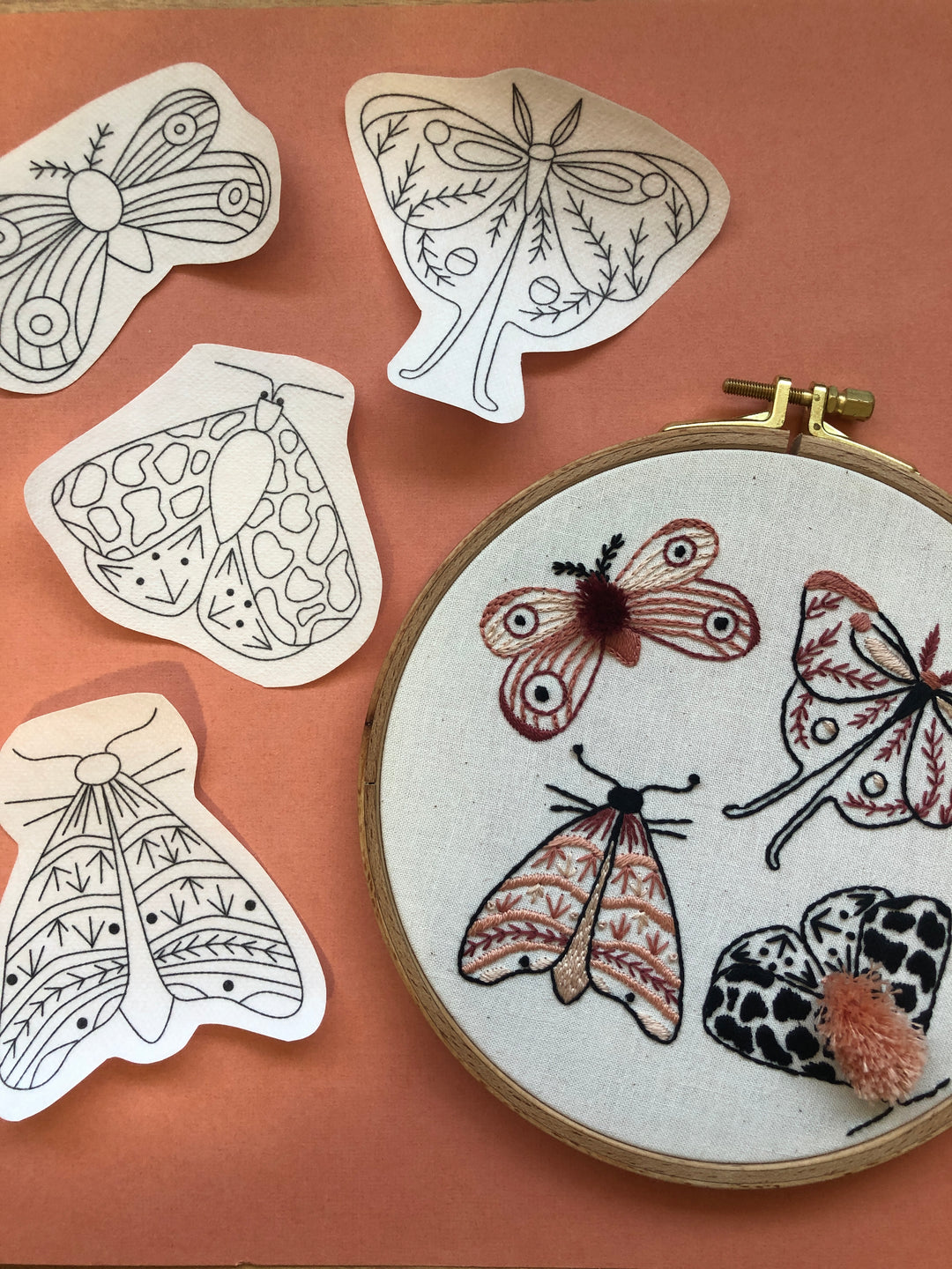 Fluffy Moth Embroidery Workshop - Wednesday, 9/25/24