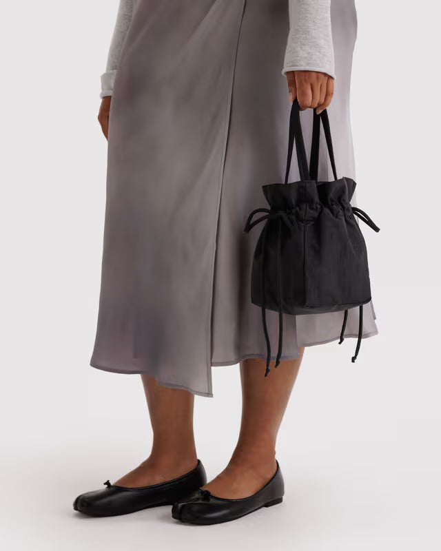 Baggu Fashion Nylon Drawstring Bag | Black
