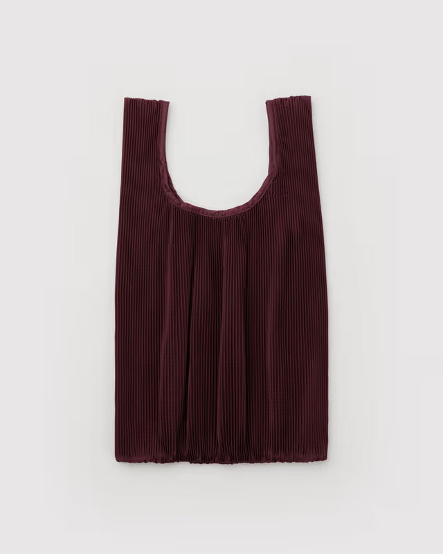 Pleated Baggu | Mahogany
