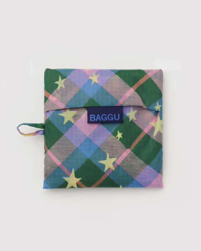 Standard Baggu | Green Star Plaid