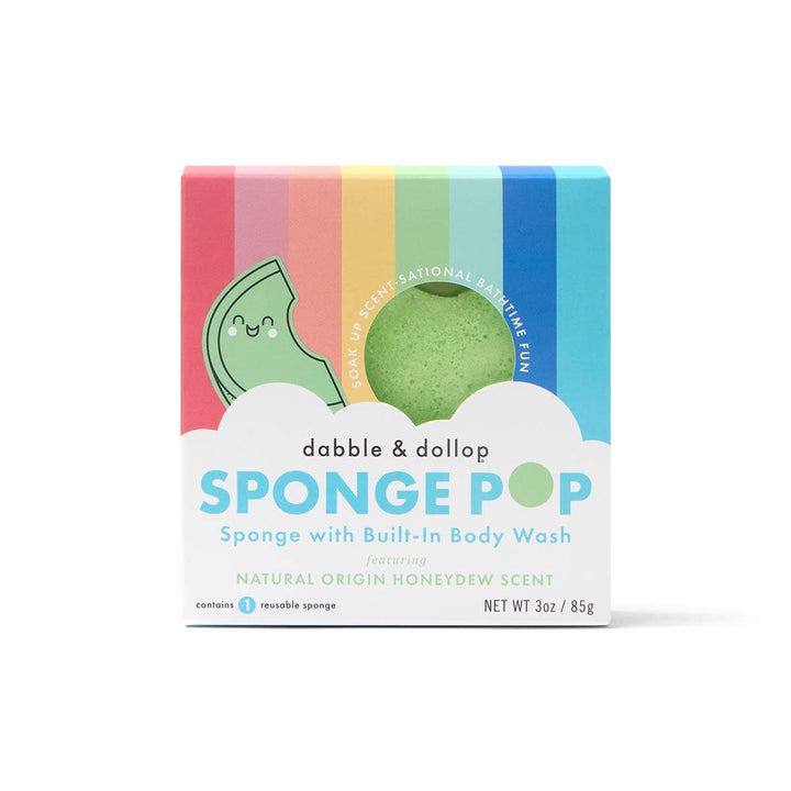 Dabble & Dollop® Baby Sponge Pop® Sponge with Built-In Body Wash - Honeydew