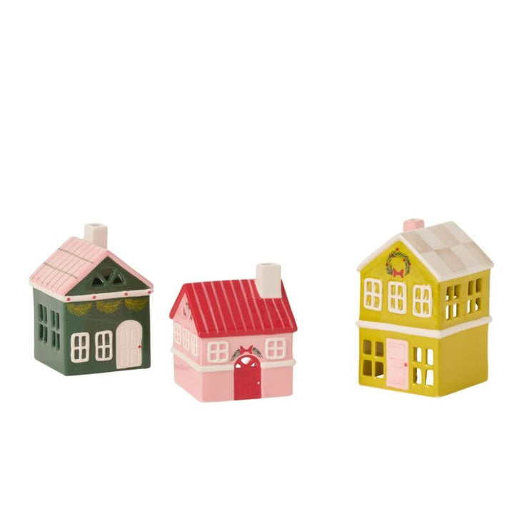 Accent Decor Holiday Decor Merrivale House Figurine - Green