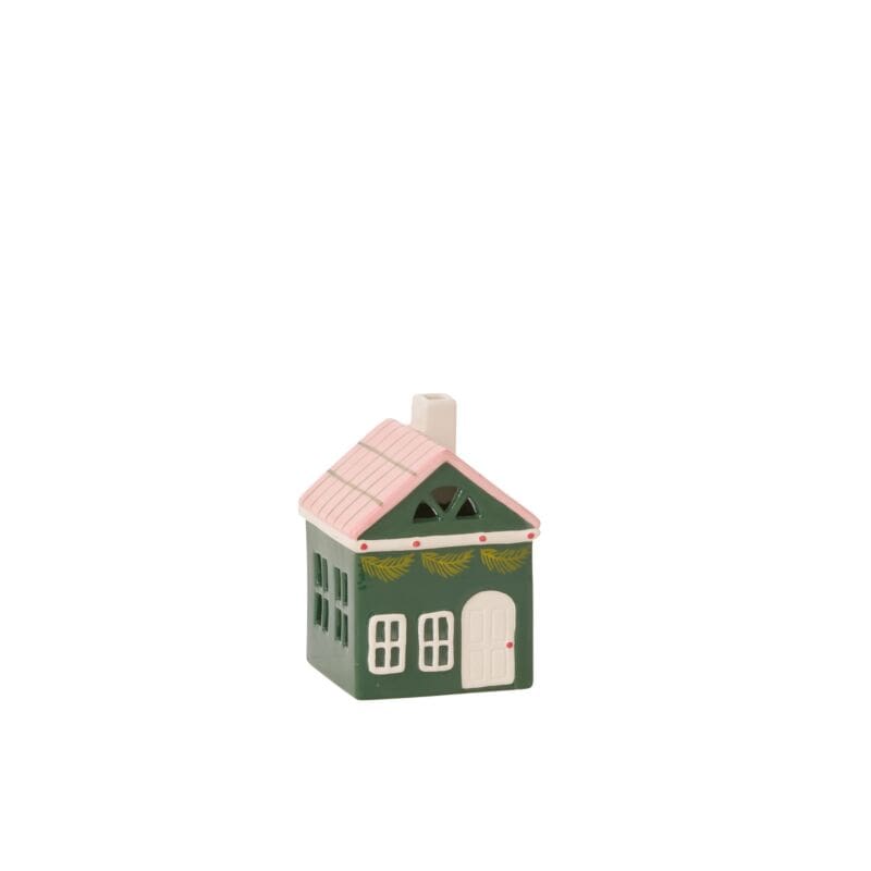 Accent Decor Holiday Decor Merrivale House Figurine - Green