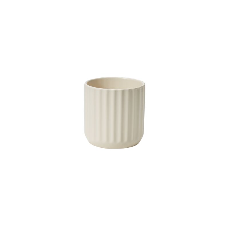 Accent Decor Plants 4.75" Beam Pot - Off-White
