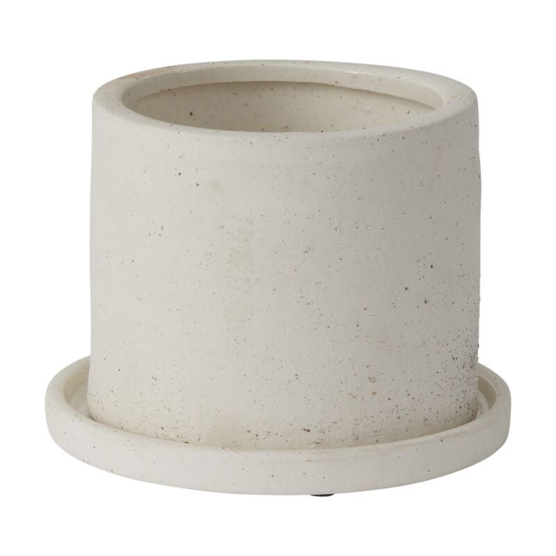 Accent Decor Plants 5.5" x 4.25" Easton Pot with Saucer