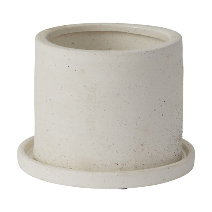 Accent Decor Plants 5.5" x 4.25" Easton Pot with Saucer