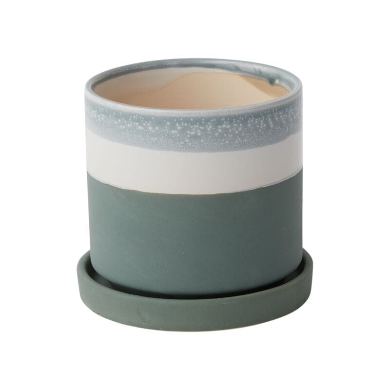 Accent Decor Plants Greer Pot w/ Saucer - 5" x 4.5"