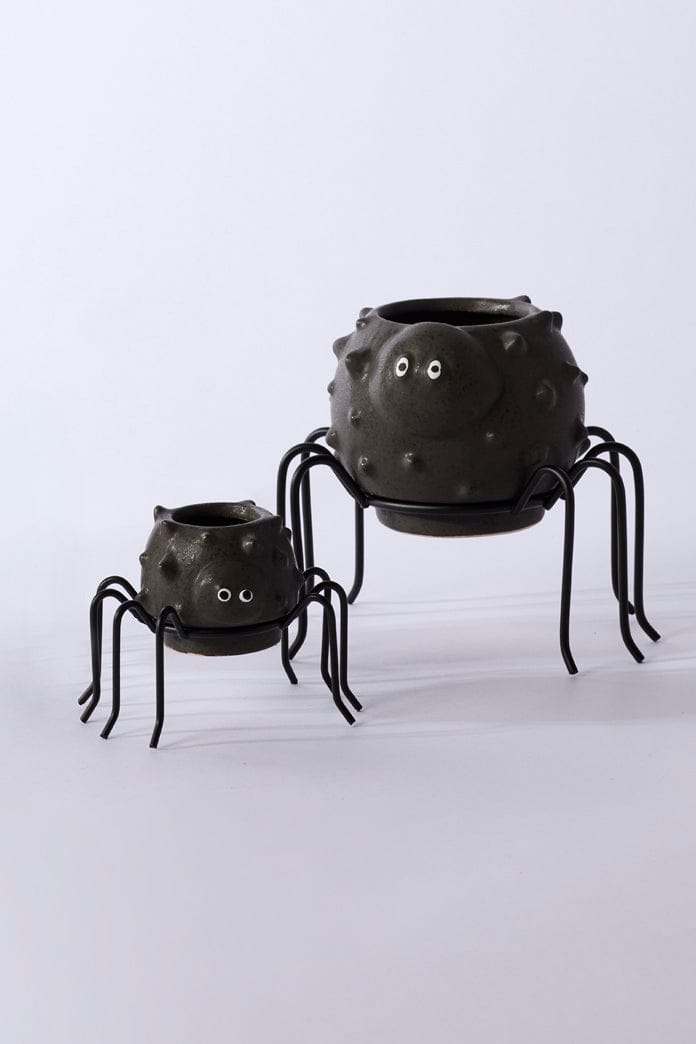 Accent Decor Plants Silly Spider Pot