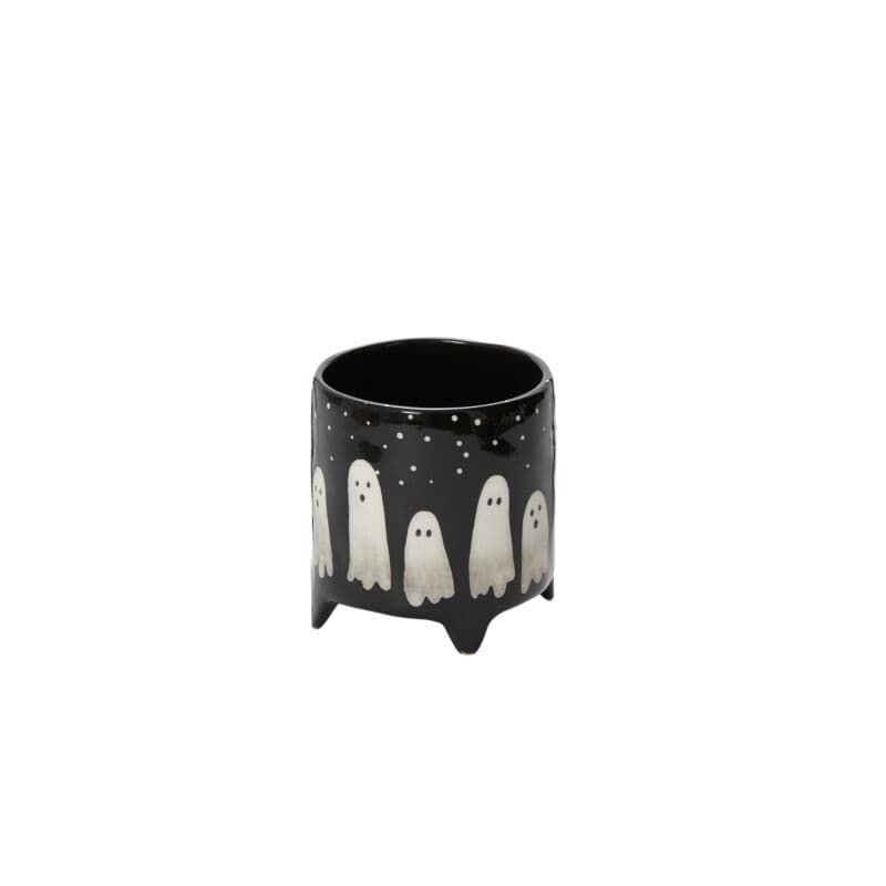 Accent Decor Pots & Planters Black Boo Pot 3.5"x 3.75"