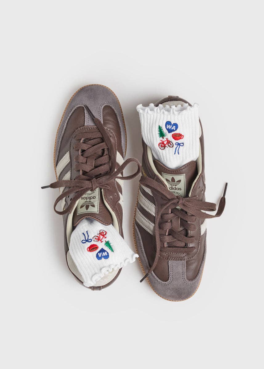Alice & Wonder Fashion Washington Icons Ruffle Sock