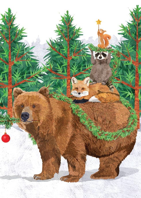 Allport Boxed Card Set Woodland Creature Tree Holiday Boxed Card Set