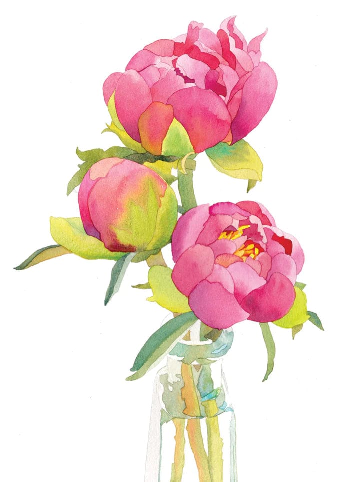 Allport Card Peony Trio Birthday Card