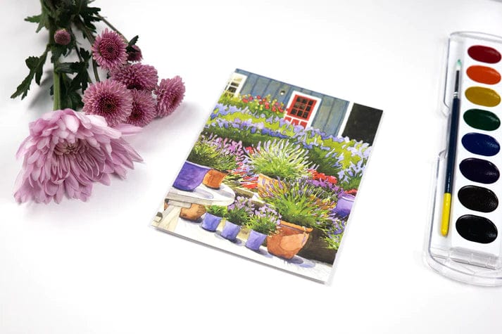 Allport Card Pots of Lavender Card