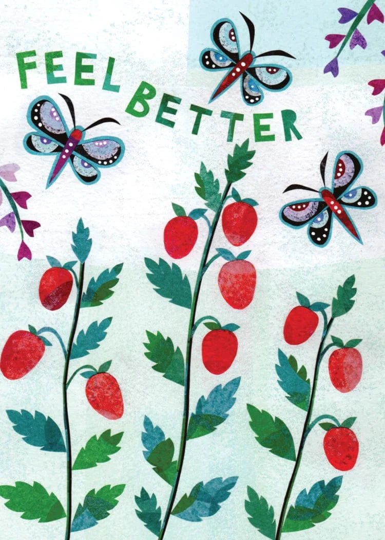 Allport Cards Feel Better Strawberries Card