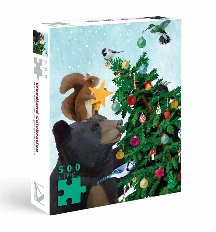 Allport Holiday Bear and Squirrel Holiday 500pc Puzzle