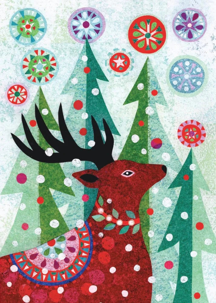 Allport Holiday Buck Winter Wonderland Boxed Holiday Cards