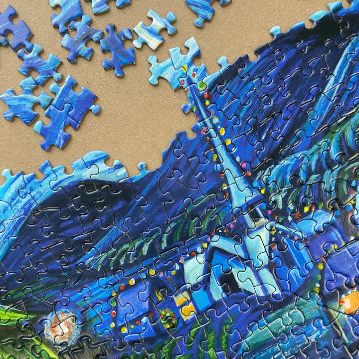 Allport Holiday Silent Night, Starry Night Puzzle 1000pc Puzzle
