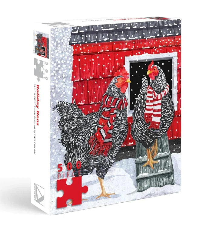 Allport Holiday Winter Chickens 500pc Puzzle
