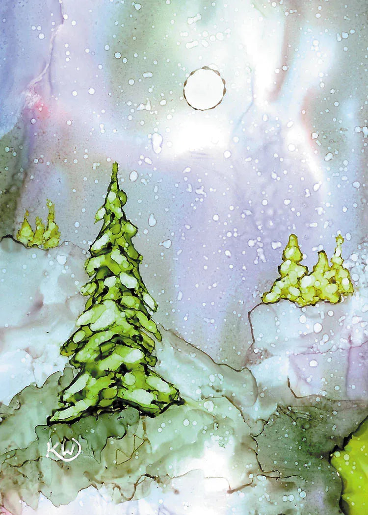 Allport Holiday Winter Glow Holiday Cards