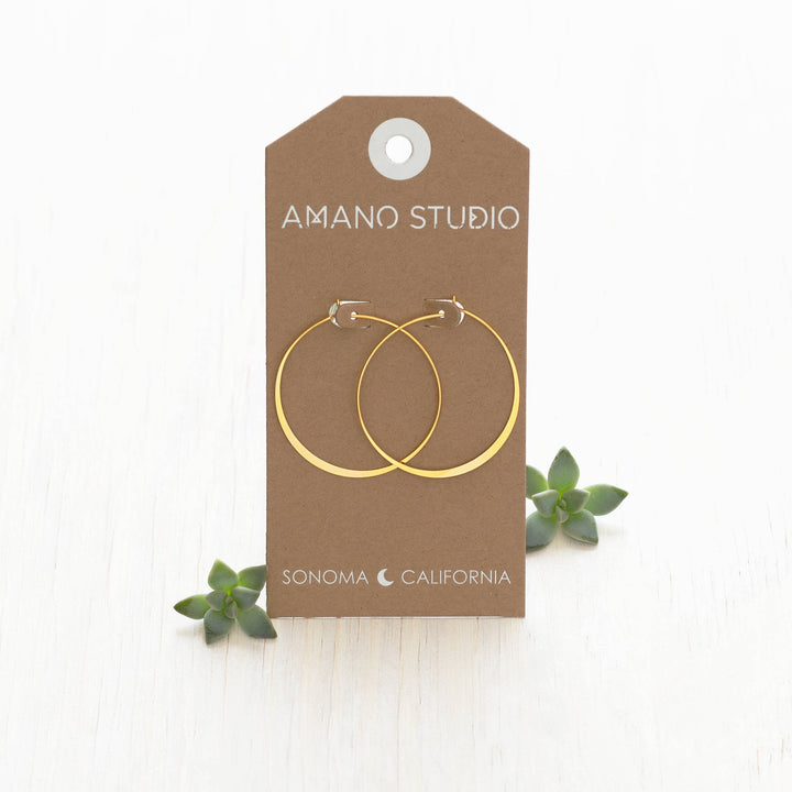 Amano Studio Earrings 1.5" Classic Hoops