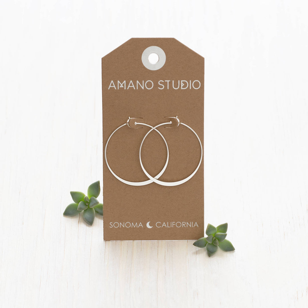 Amano Studio Earrings 1.5" Classic Hoops