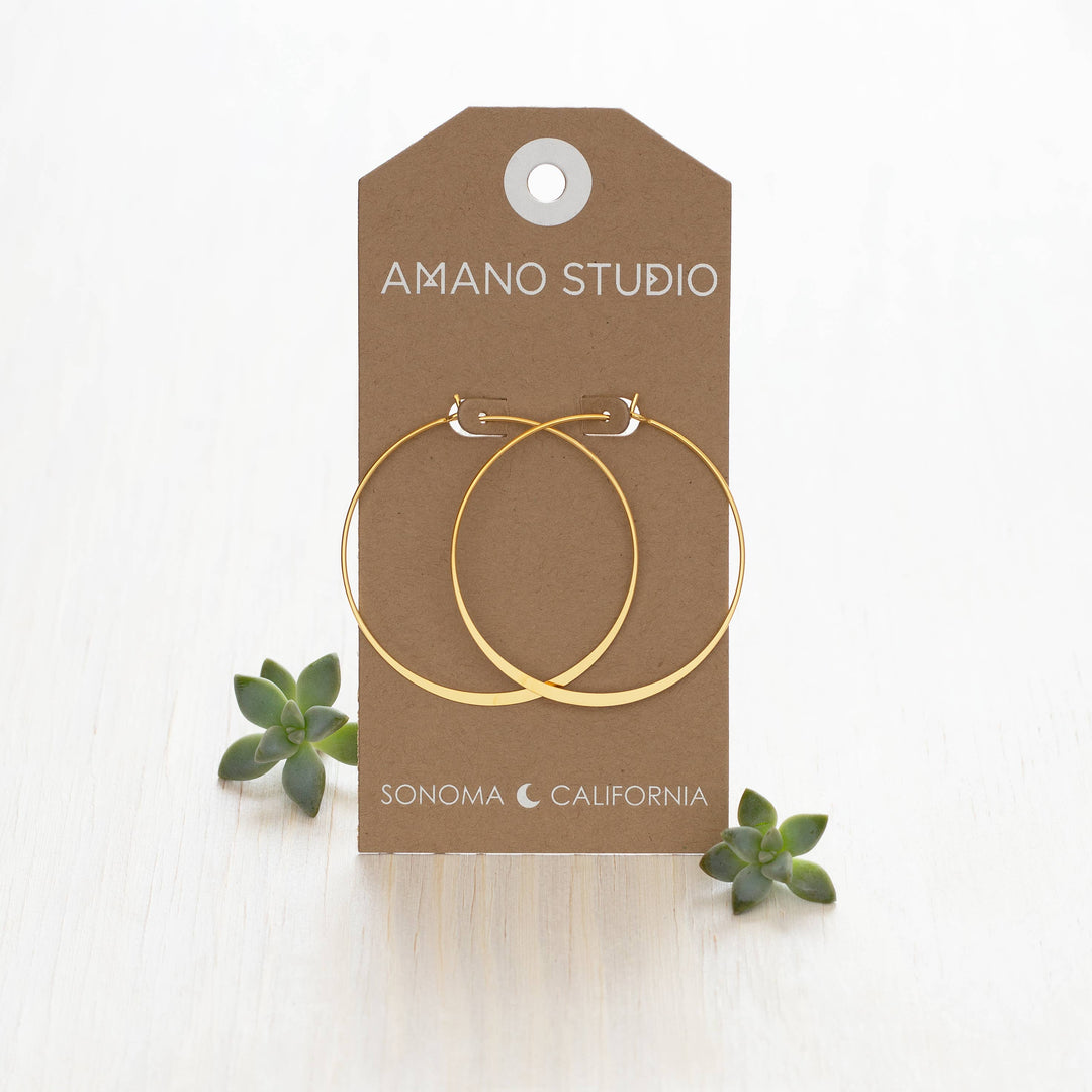 Amano Studio Earrings 2" Classic Hoop Earrings