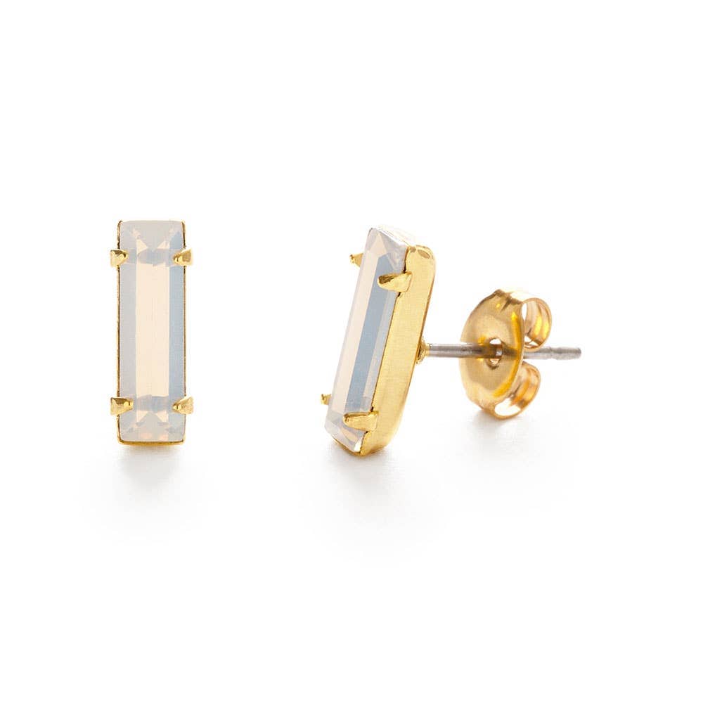 Amano Studio Earrings Baguette Crystal Stud Earrings