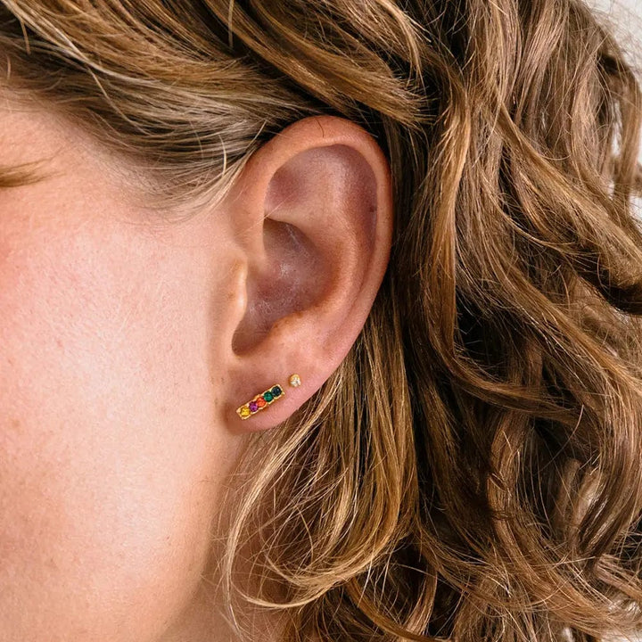Amano Studio Earrings Jewel Tone Bar Studs