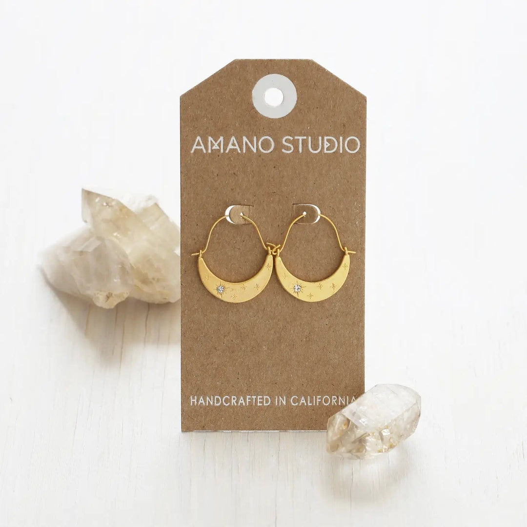 Amano Studio Earrings Starlight Crescent Earrings