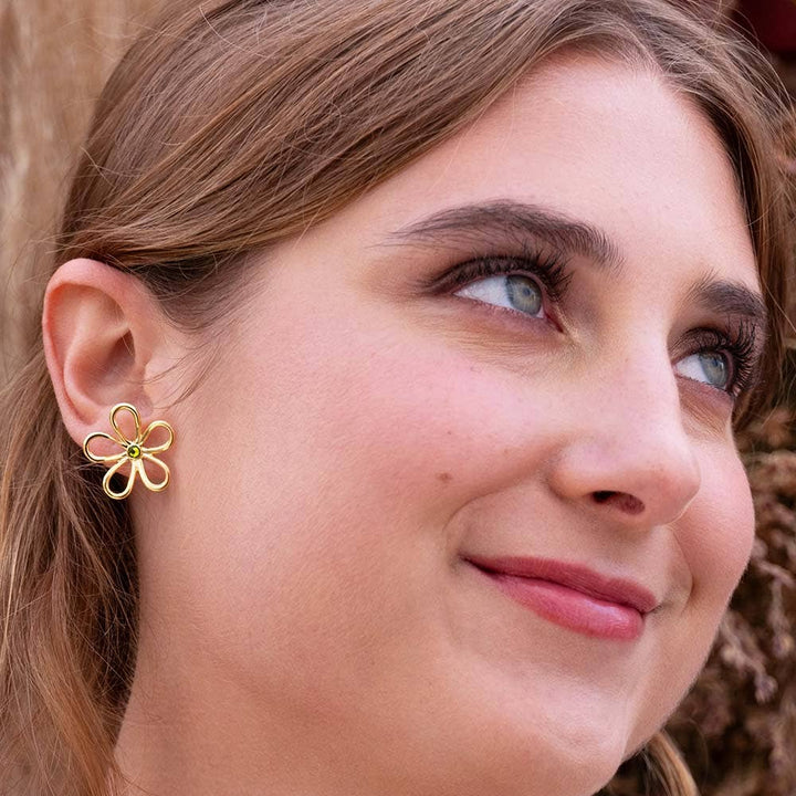 Amano Studio Fashion Daisy Flower Stud Earrings