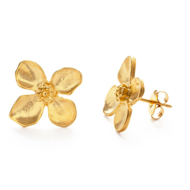 Amano Studio Fashion Dogwood Flower Stud Earrings