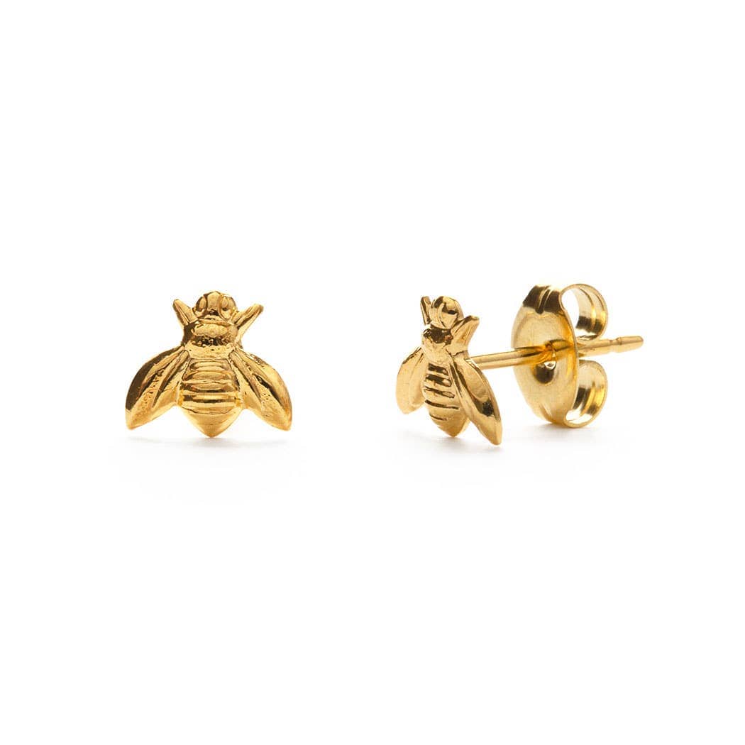 Amano Studio Fashion Honey Bee Studs: Gold Plated