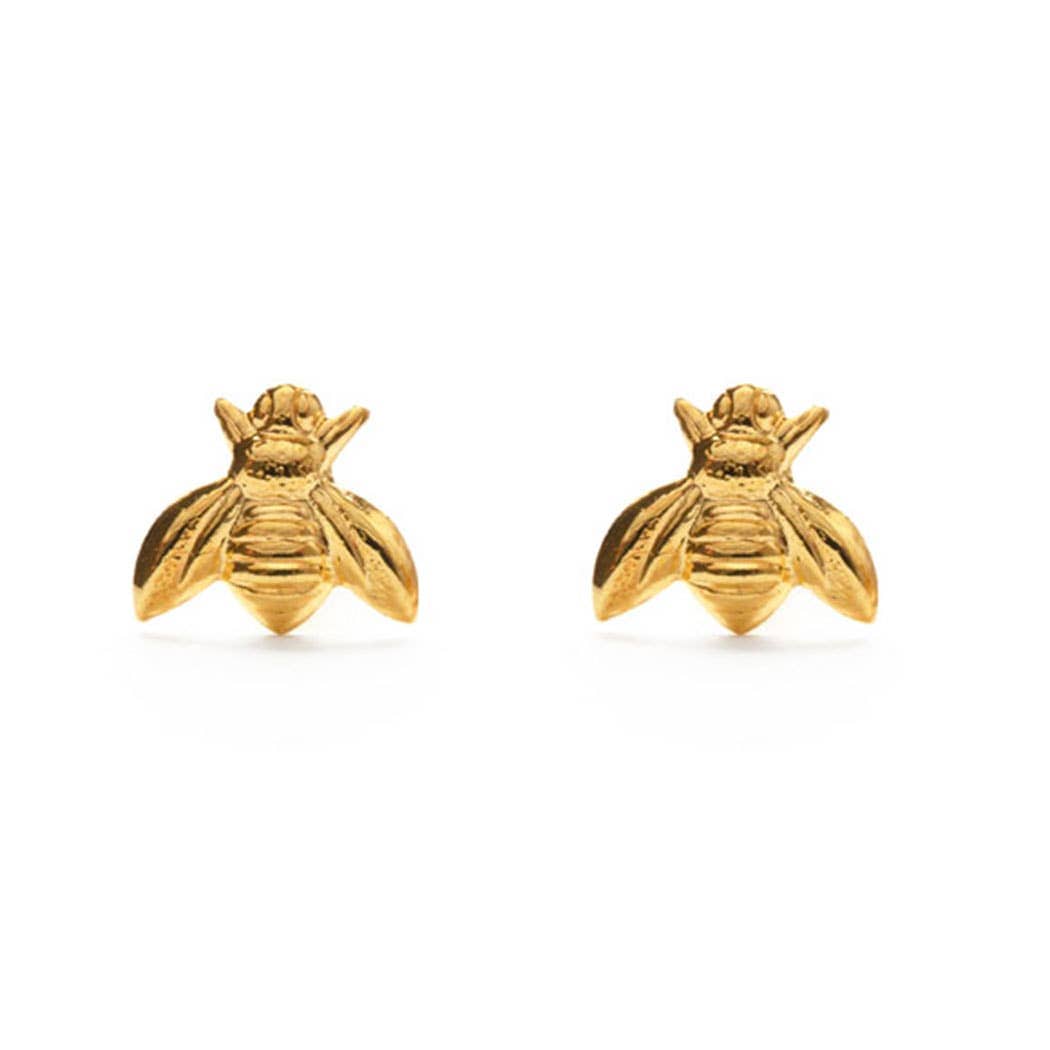 Amano Studio Fashion Honey Bee Studs: Gold Plated