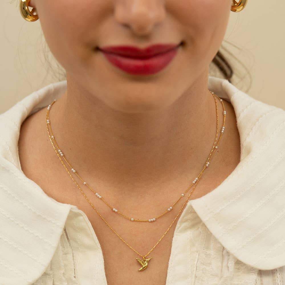 Amano Studio Fashion Hummingbird Necklace