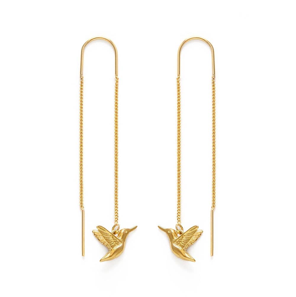 Amano Studio Fashion Hummingbird Threader Earrings