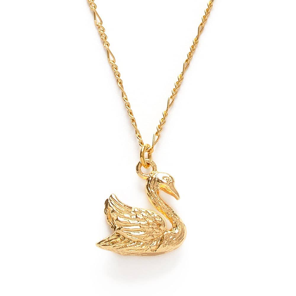 Amano Studio Fashion Mother Swan Charm Necklace