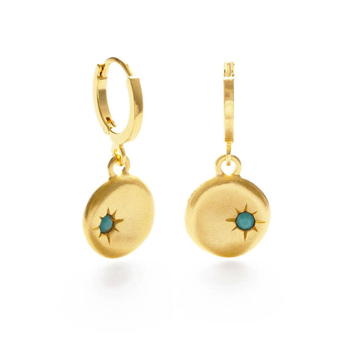 Amano Studio Fashion North Star Coin Huggies: Crystal