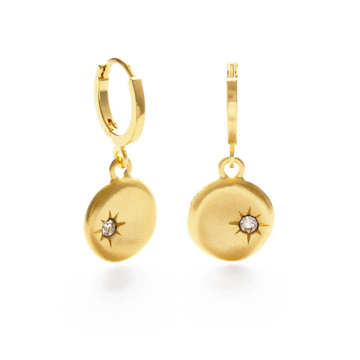 Amano Studio Fashion North Star Coin Huggies: Crystal