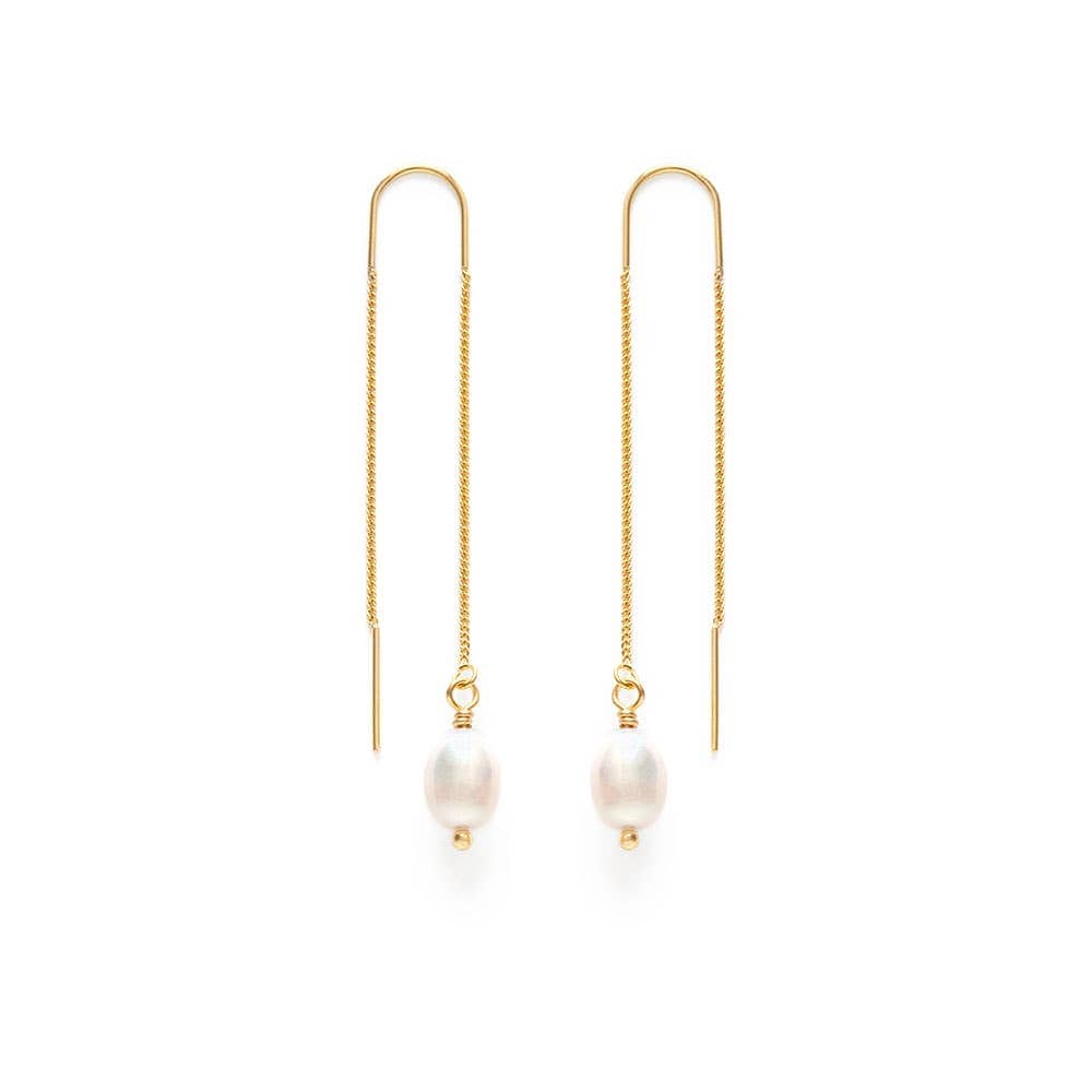Amano Studio Fashion Pearl Threader Earrings