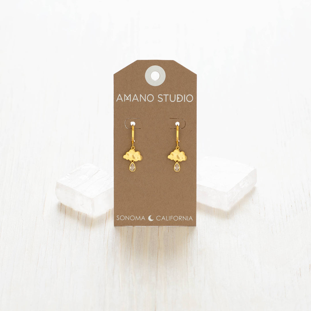 Amano Studio Fashion Raincloud Huggie Hoop Earrings