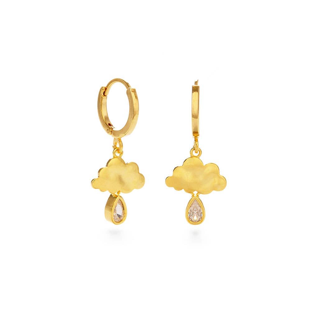 Amano Studio Fashion Raincloud Huggie Hoop Earrings
