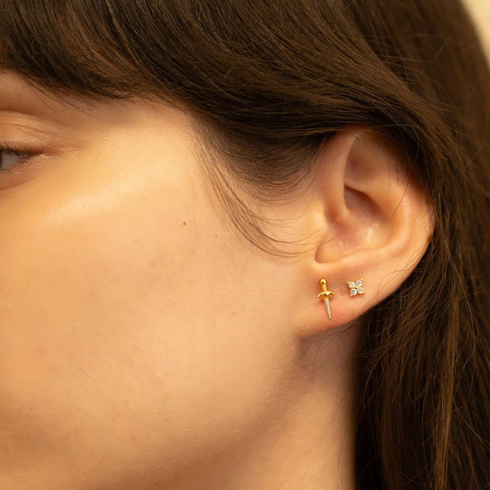 Amano Studio Fashion Tiny Dagger Stud Earrings