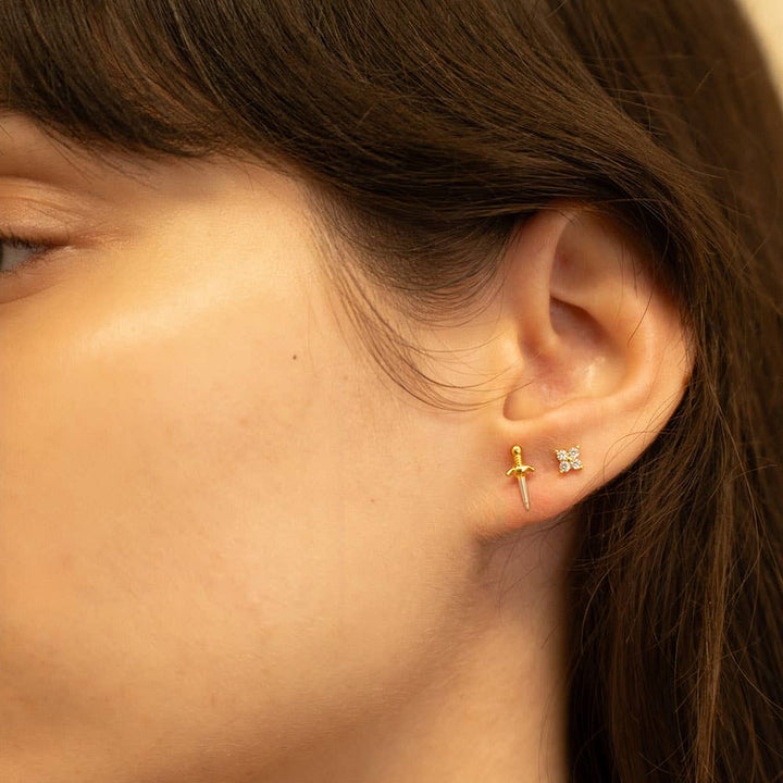 Amano Studio Fashion Tiny Dagger Stud Earrings