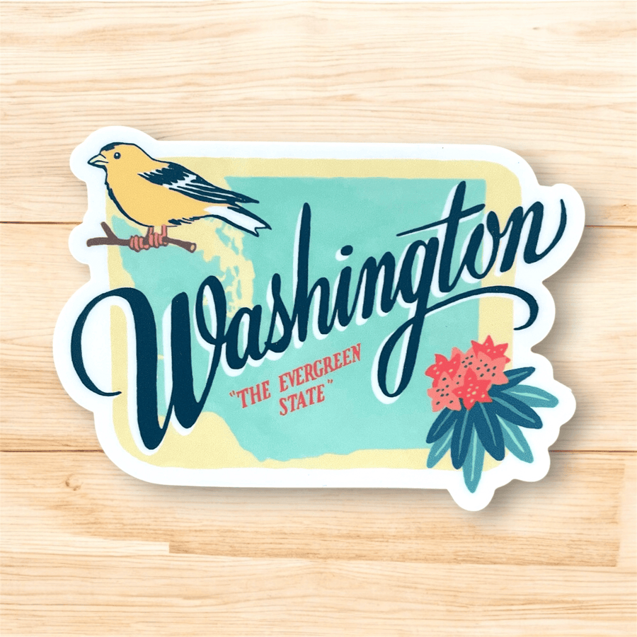 Anagram Press Card Washington State Sticker