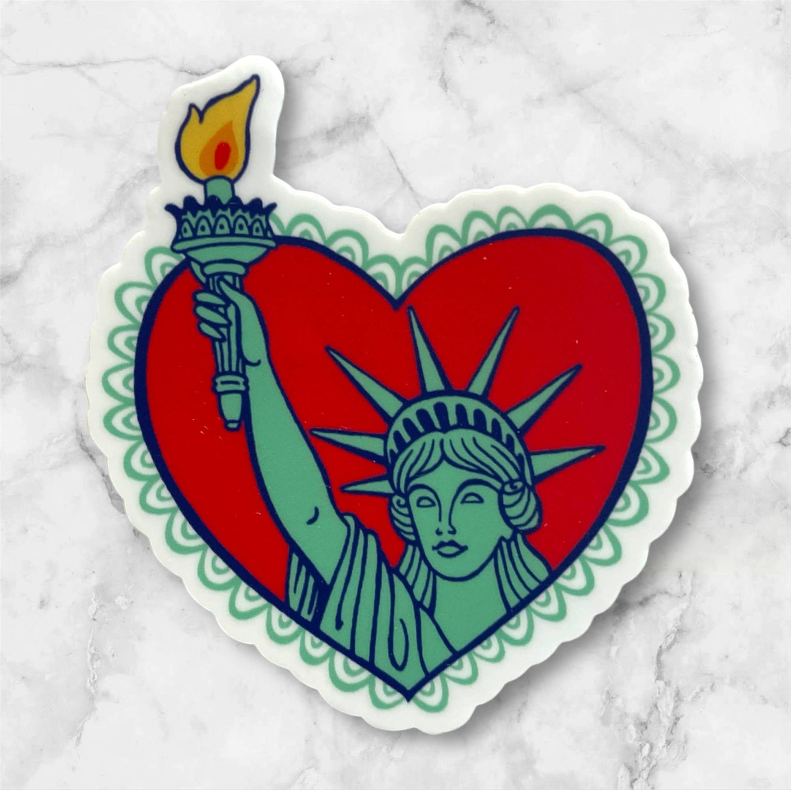 Anagram Press Cards Lady Liberty Sticker