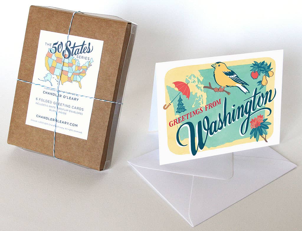Anagram Press Cards Washington State Card