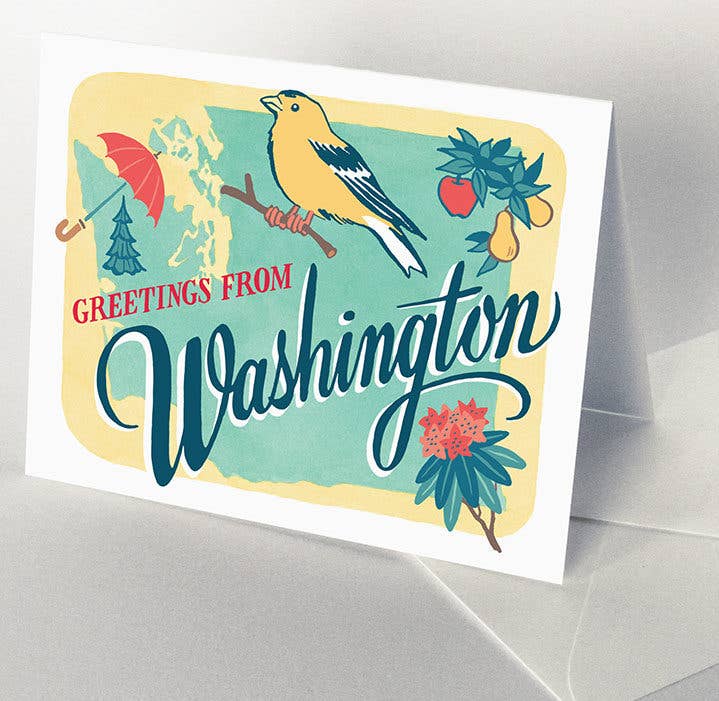 Anagram Press Cards Washington State Card